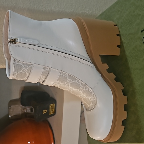 Gucci Trip Crystal Buckle Booties - Picture 8 of 10